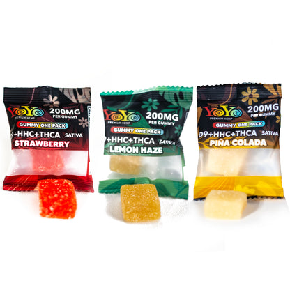 YoYo Premium Hemp Delta-9 Sativa Gummy Selection
