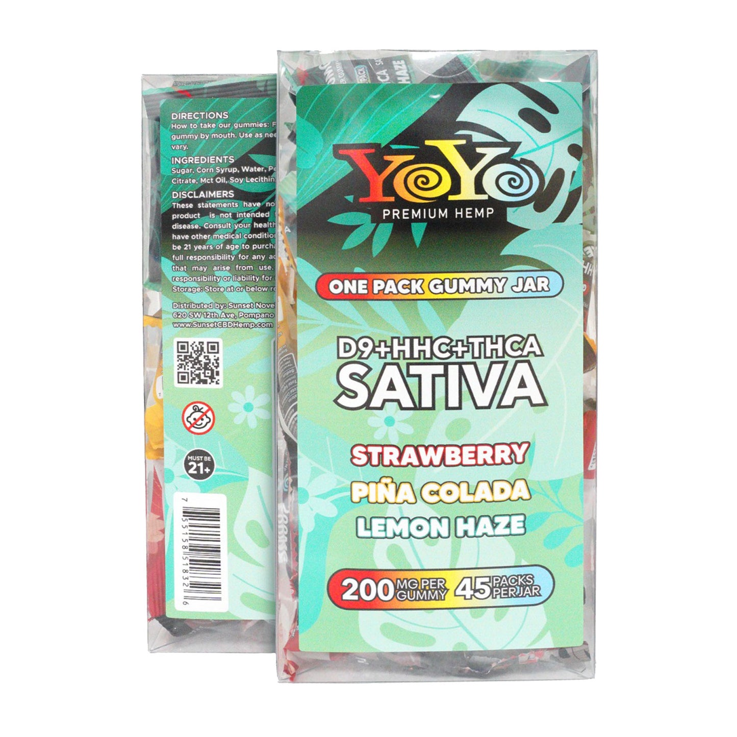 YoYo Premium Hemp Delta-9 Sativa Gummy Selection