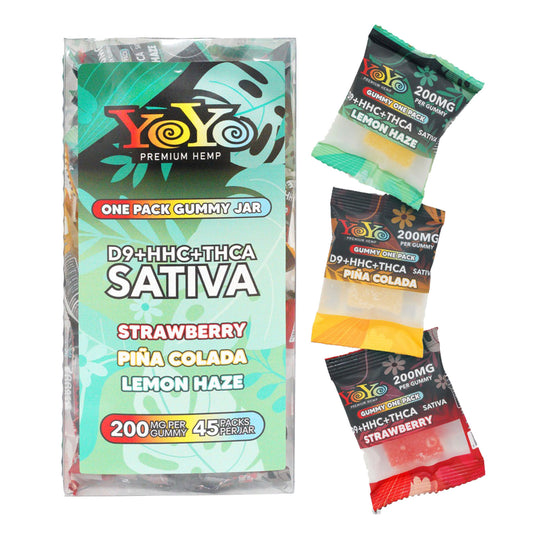 YoYo Premium Hemp Delta-9 Sativa Gummy Selection