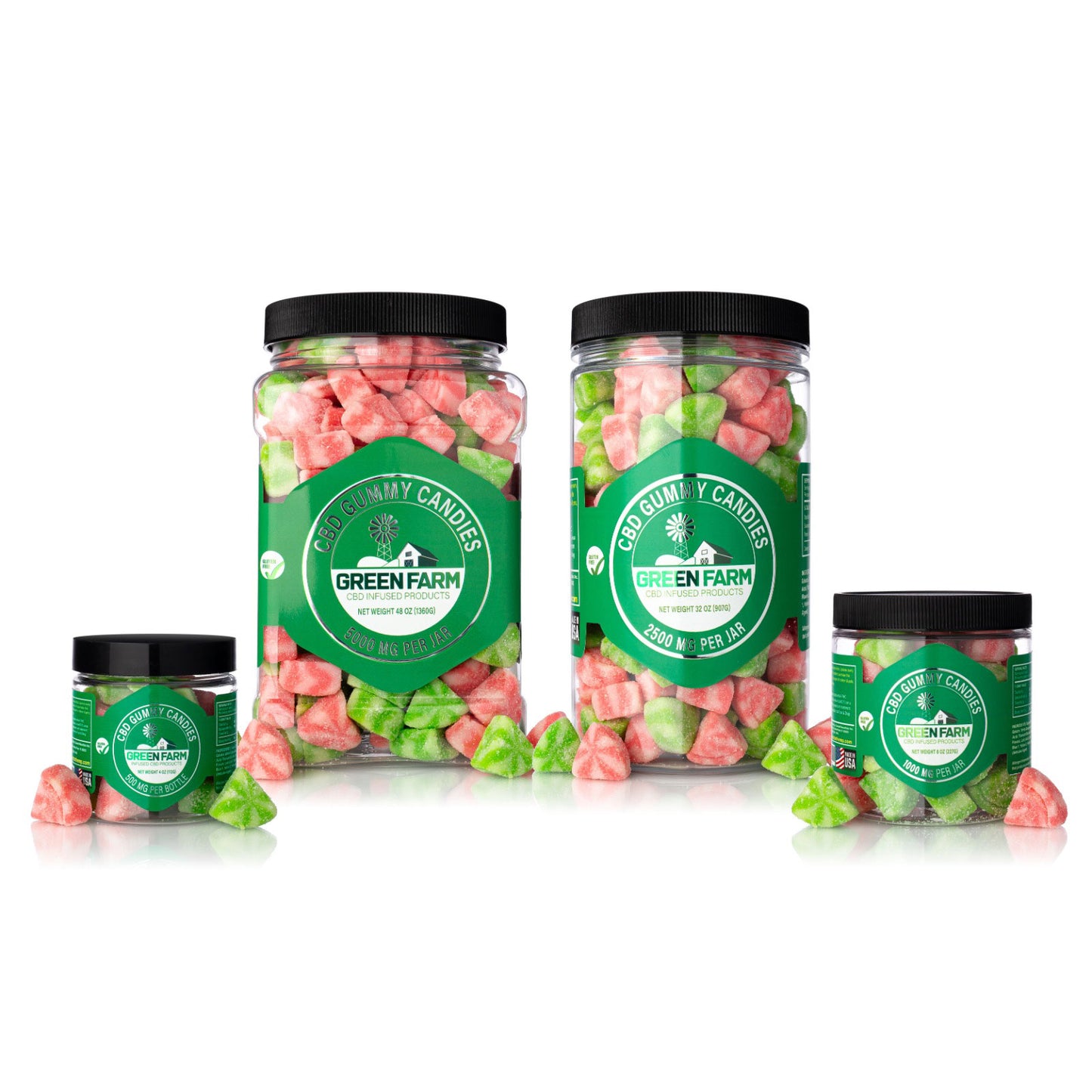 GREEN FARM CBD Sour Watermelon Slices
