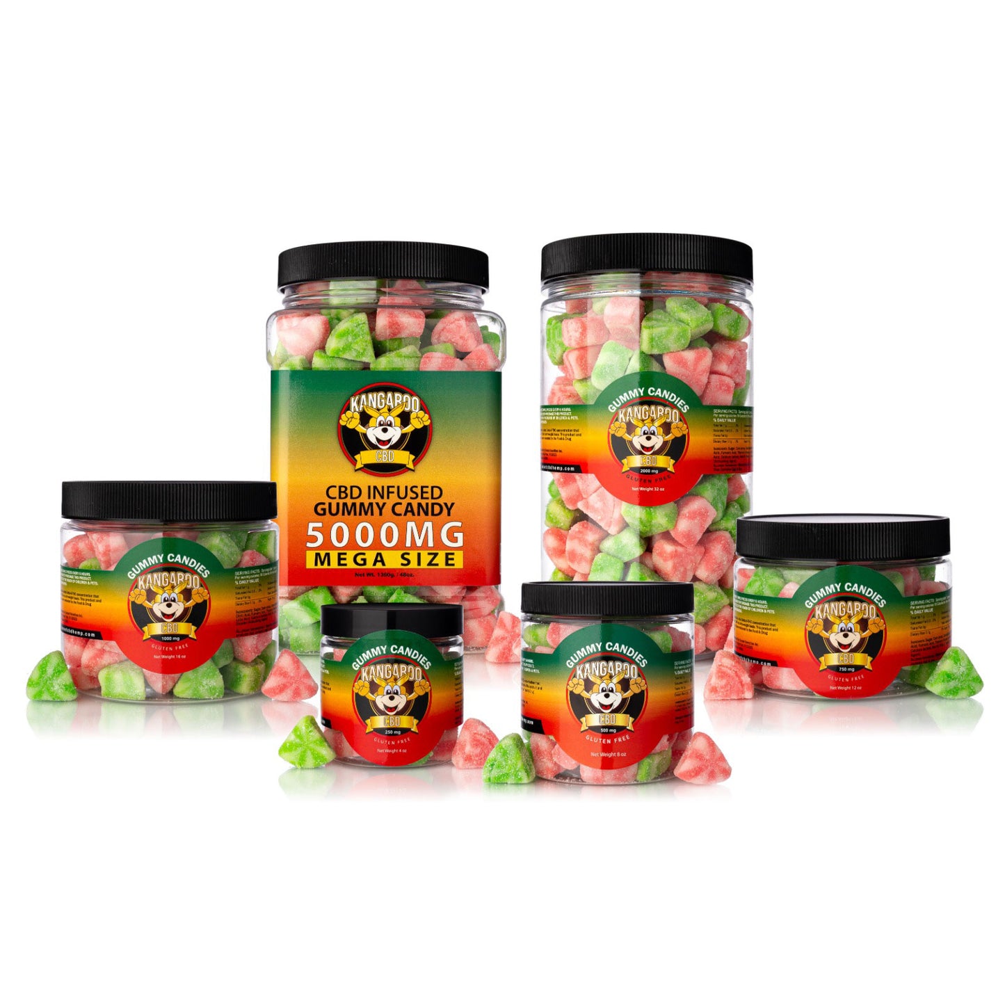 KANGAROO CBD Gummies - Sour Watermelon Slices