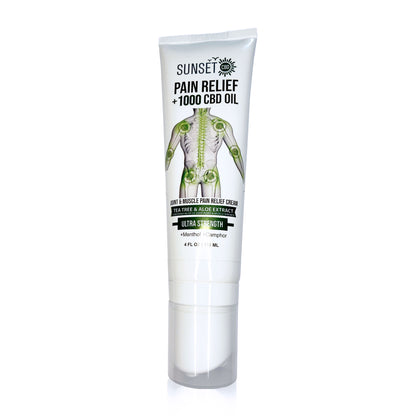 Sunset CBD Pain Relief Roll-On Collection – with 5-ball massaging applicators Tea tree formula