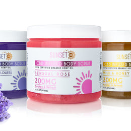 Sunset CBD Body Scrub Collection