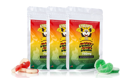 Kangaroo  CBD Gummies 750MG Pouch - Mixed Flavors