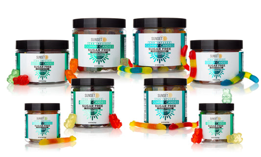 Sunset CBD Sugar Free Gummies - All Flavors / All Sizes