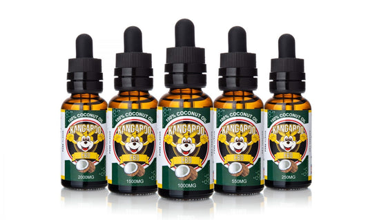 Kangaroo CBD Oil Tinctures Lineup