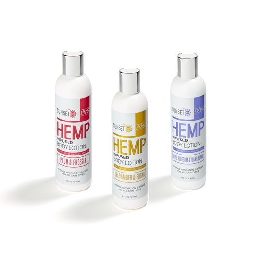 Sunset HEMP Body Lotion Collection