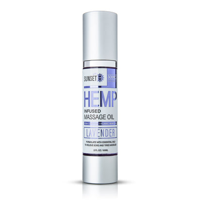 Sunset HEMP Massage Oil Collection