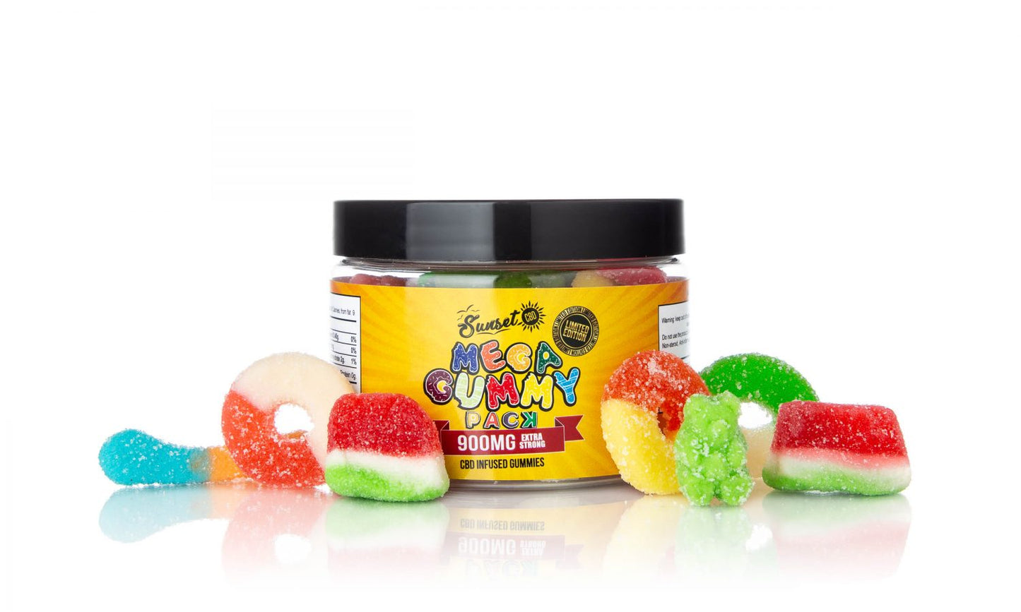 Sunset CBD Regular Gummies - All Flavors / All Sizes