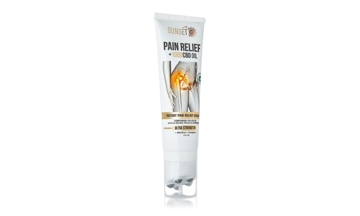 Sunset CBD Pain Relief Roll-On Collection – with 5-ball massaging applicators 