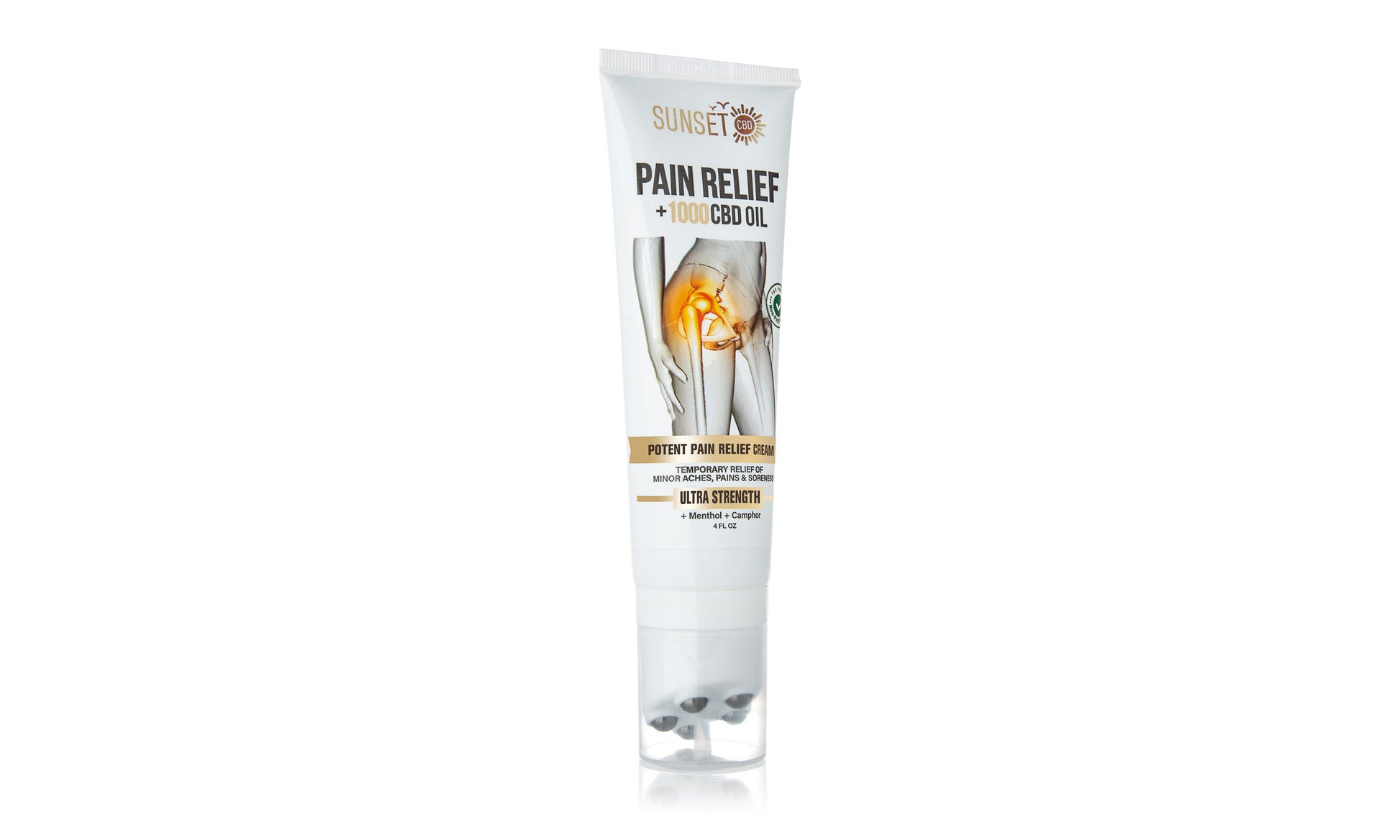 Sunset CBD Pain Relief Roll-On Collection – with 5-ball massaging applicators 