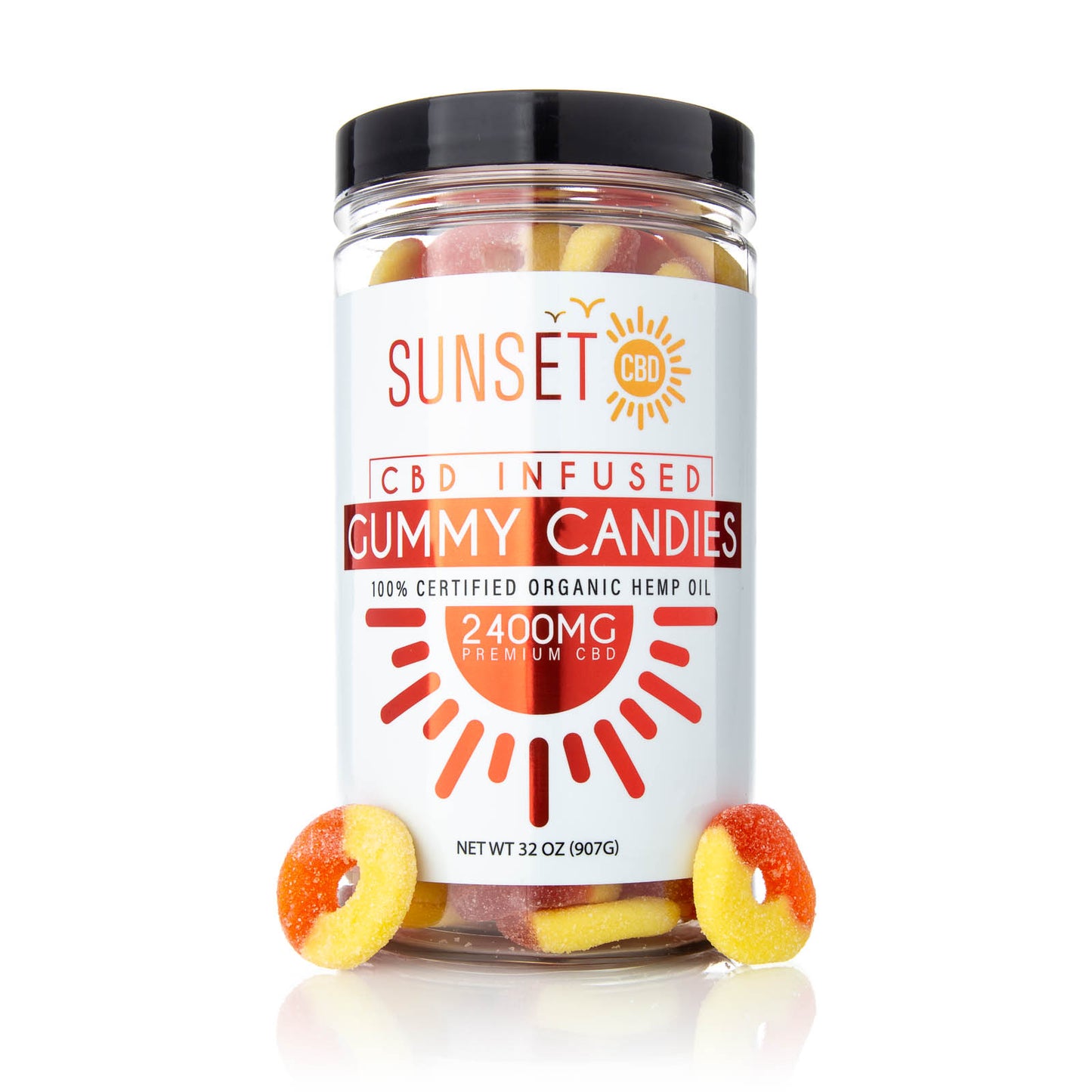 Sunset CBD Regular Gummies - All Flavors / All Sizes