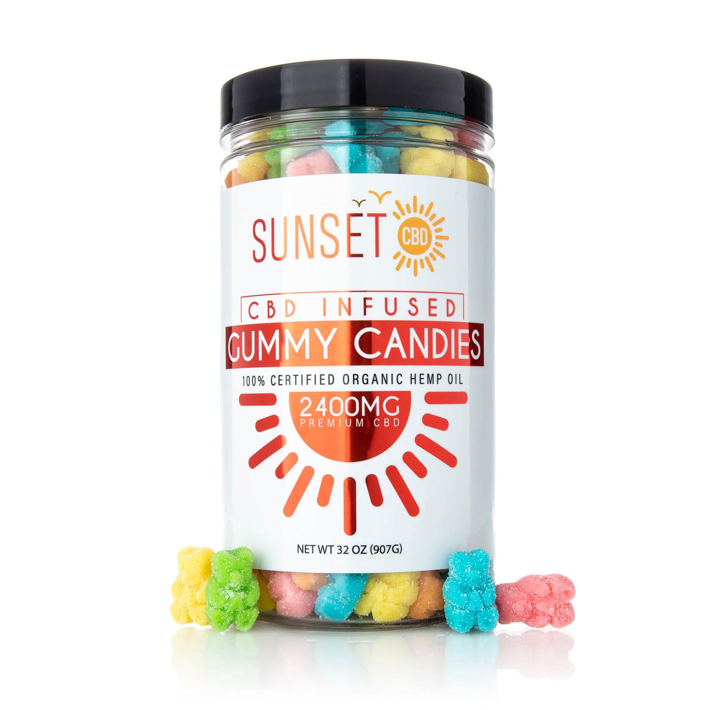 Sunset CBD Regular Gummies - All Flavors / All Sizes