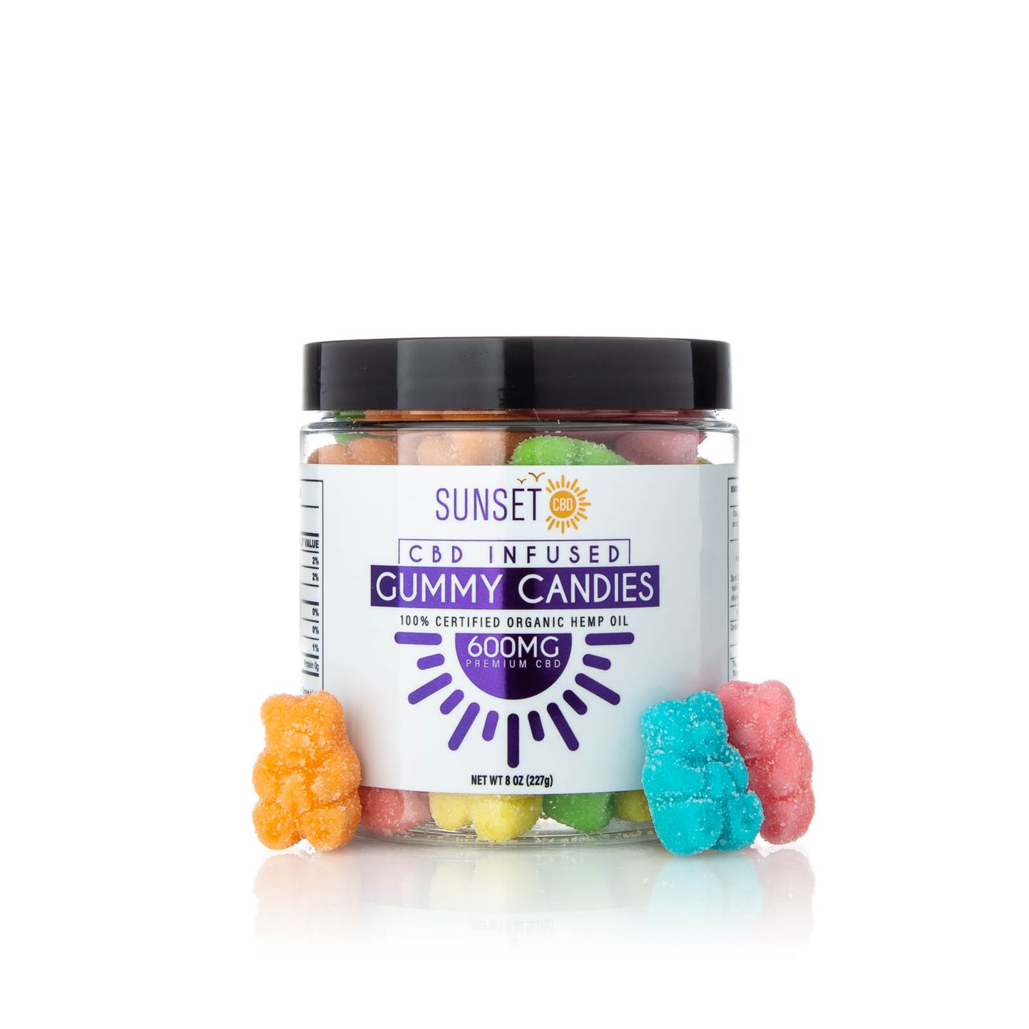 Sunset CBD Regular Gummies - All Flavors / All Sizes
