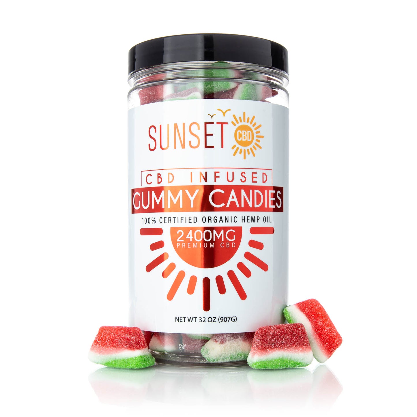 Sunset CBD Regular Gummies - All Flavors / All Sizes