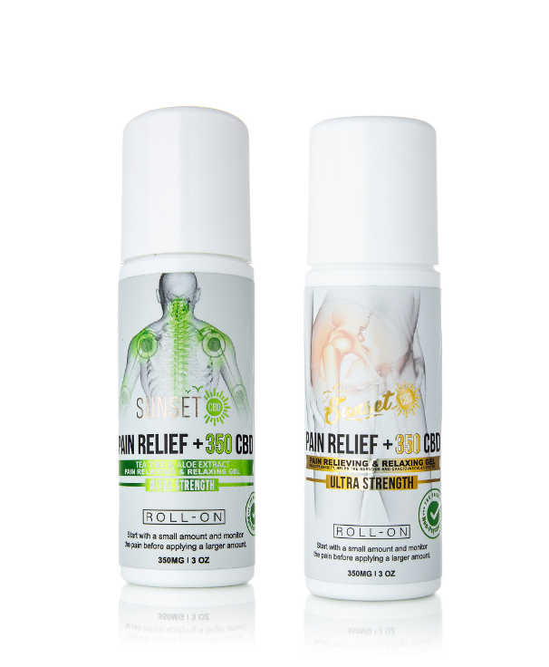 Sunset CBD Pain Cream Roll-On Collection