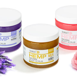 Sunset HEMP Body Scrub Collection