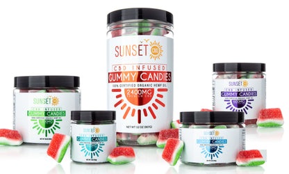 Sunset CBD Regular Gummies - All Flavors / All Sizes