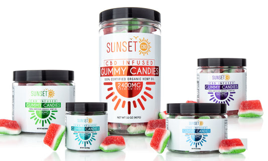 Sunset CBD Regular Gummies - All Flavors / All Sizes