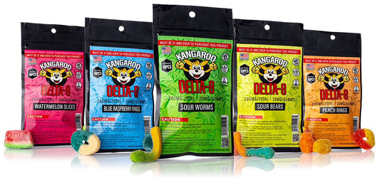 Kangaroo DELTA-8 200MG Gummy Lineup
